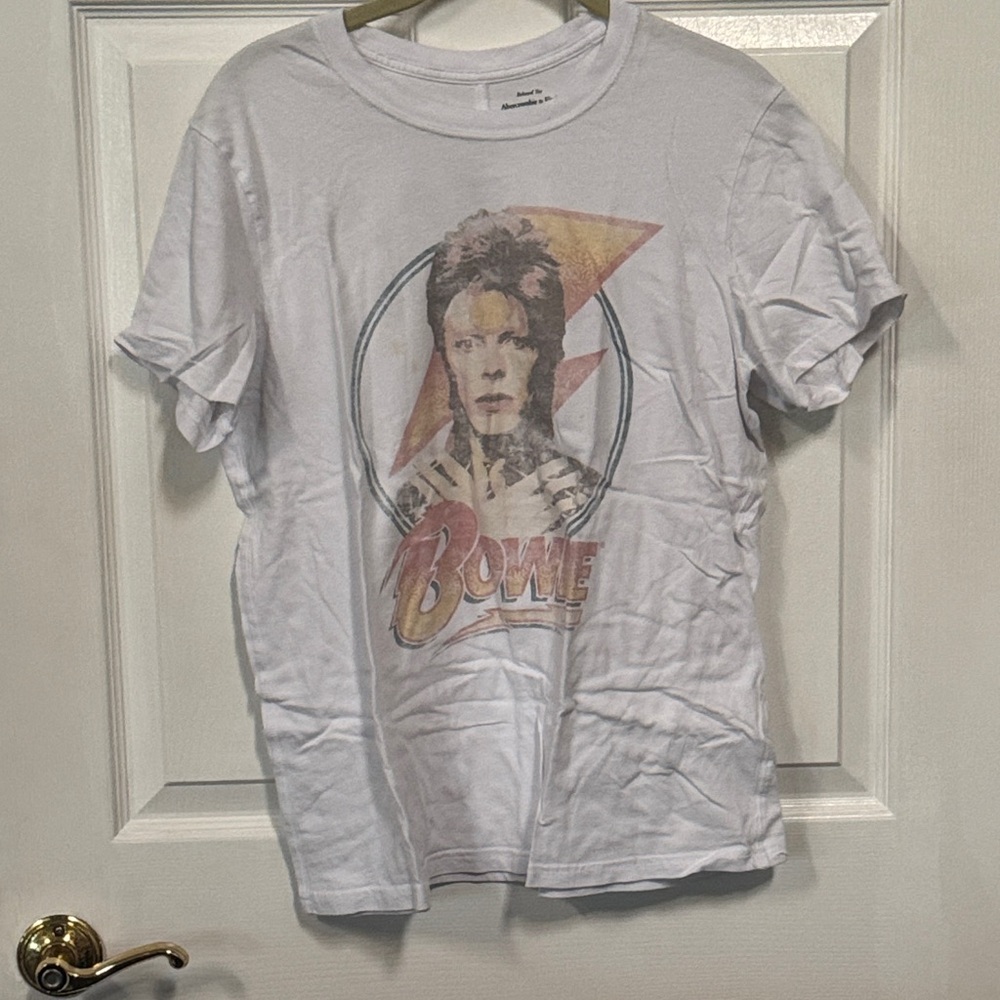 Abercrombie & Fitch White Relaxed Tee - Soft A&F Collection